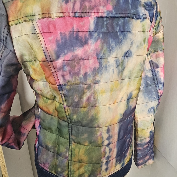 Oolala  Multicolor Tie-Dye Jean Jacket - Picture 4 of 16